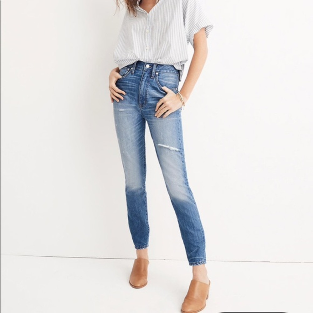 NWT Madewell rigid high rise skinny jeans